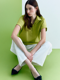 Magyar Collared Top Blouse