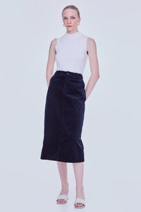 Corduroy Straight Skirt