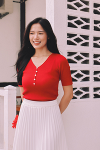 Buttoned Knit Top