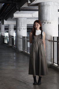 Maxi Pinafore Dress