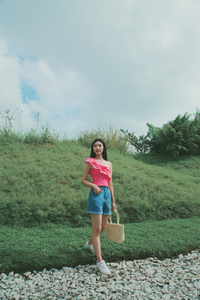 Wide Leg Folded Hem Shorts