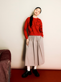 Graphic Cord Sweater