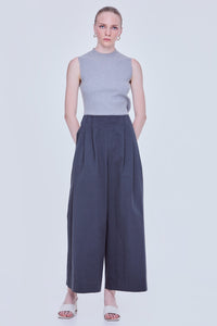 Pleated Flare Pants