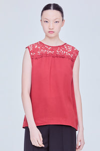 Sleeveless Lace Top