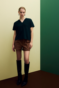 Boxy Raglan Knit Top