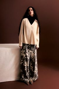 Front Pleated Blouse