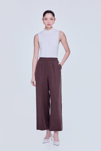 Wide Leg Sheen Trousers
