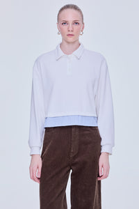 Polo Contrast Sweatshirt