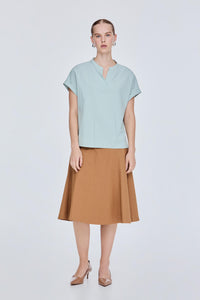 Folded Sleeves Blouse