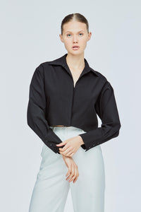 Cropped Shirt Top