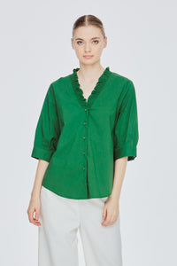Elasticated Ruffled Blouse