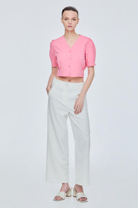 Buttondown Puffy Top