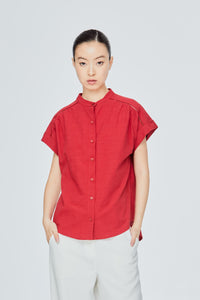 Button-Down Magyar Blouse