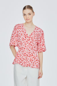 Printed V-Neck Shirt