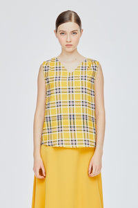 Plaid Vest Top