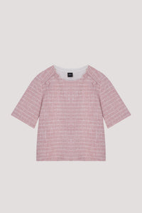 Tweed Shift Cropped Top