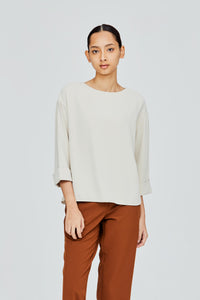 Rolled Cuffs Blouse