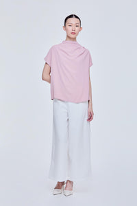 High Cowl Neck Blouse