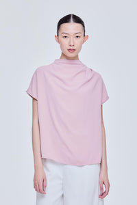 High Cowl Neck Blouse