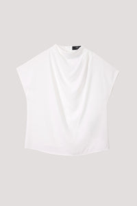 High Cowl Neck Blouse