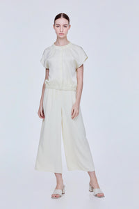 Satin Ruffles Blouse