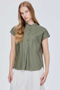 Stand Collar Magyar Blouse