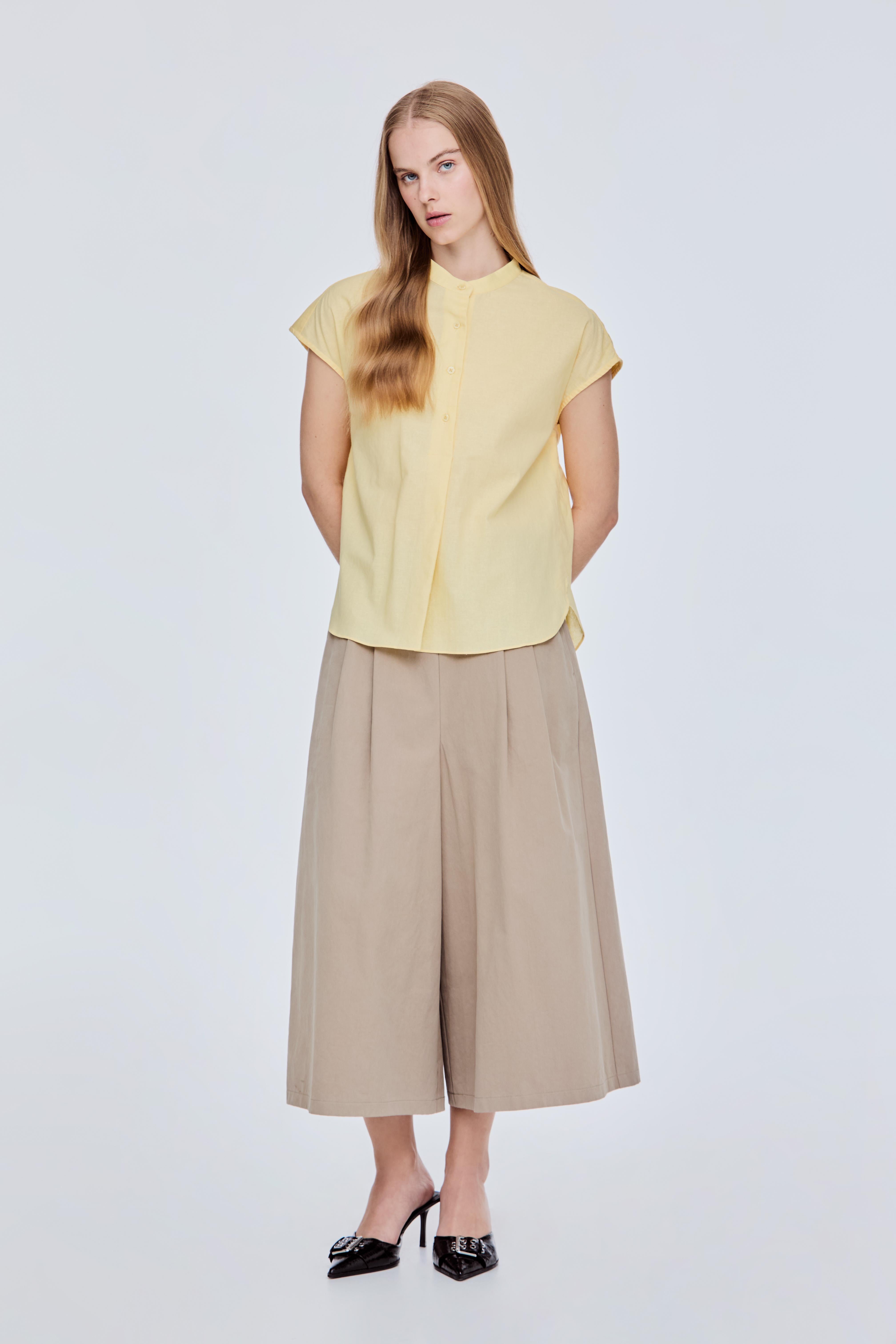 Stand Collar Magyar Blouse