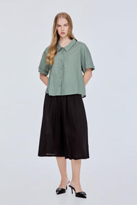Boxy Short-Sleeve Shirt
