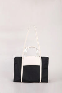 Color Block Tote Bag