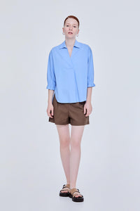Ruffle Cuffs Blouse