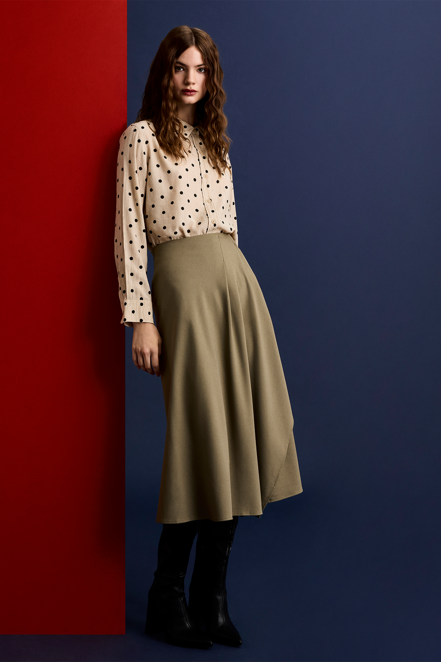 Printed Polka Dot Shirt
