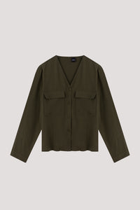 Relaxed Cargo Blouse