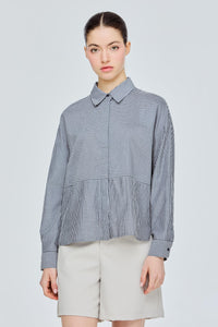 Boxy Stripe Blouse