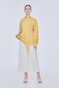 Bow Tie Satin Blouse