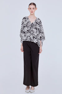 Printed Oversized Blouse