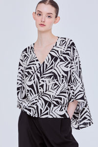 Printed Oversized Blouse