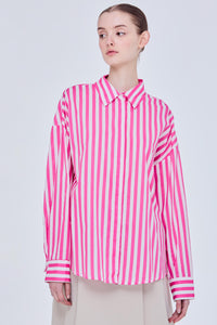 Dropped Shoulder Striped Shirt