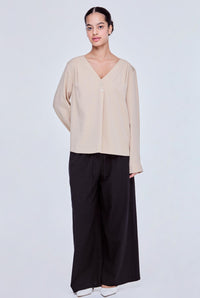 Front Pleated Blouse