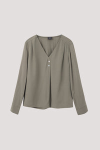 Front Pleated Blouse