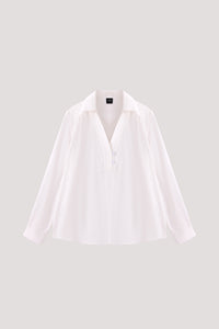 Relaxed V-Neck Blouse