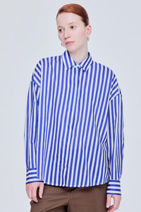Dropped Shoulder Striped Shirt