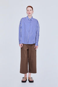 Dropped Shoulder Striped Shirt
