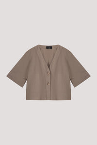 Relaxed V-Neck Blouse