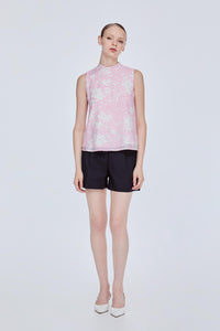 Floral Print Sleeveless Top