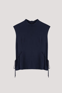Semi Sheer Waist Ribbon Blouse