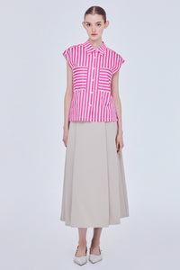 Sleeveless Striped Top