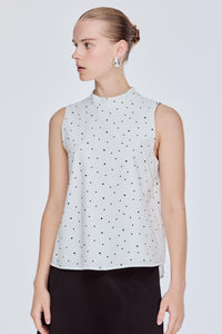 Flowy Polka Dot Vest Top