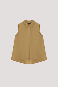 Flared Sleeveless Blouse