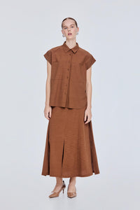 Relaxed Collared Blouse