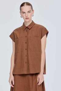 Relaxed Collared Blouse